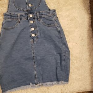 Shein women overall jean dress